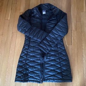 Patagonia long zip up coat